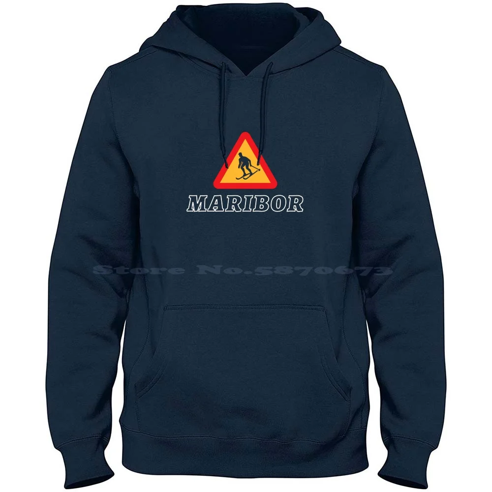 Maribor , City In Slovenia 100% Cotton Hoodie Maribor Tournament Maribor Skiing Maribor Snow Maribor Winter Slovenian Town