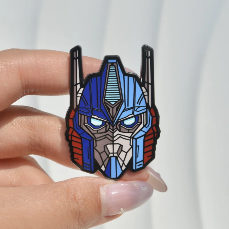 Broches Transformers Optimus Prime, alfileres esmaltados, insignias de dibujos animados de Anime, mochila, sombrero, camisa, Pin de solapa, baratijas, regalo para mejores amigos