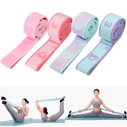 Resistance Band Yoga Auxiliary Stretching Belt Latin Training Elastic Bands Children Adults Pilates Dance Loop Fitness Tension