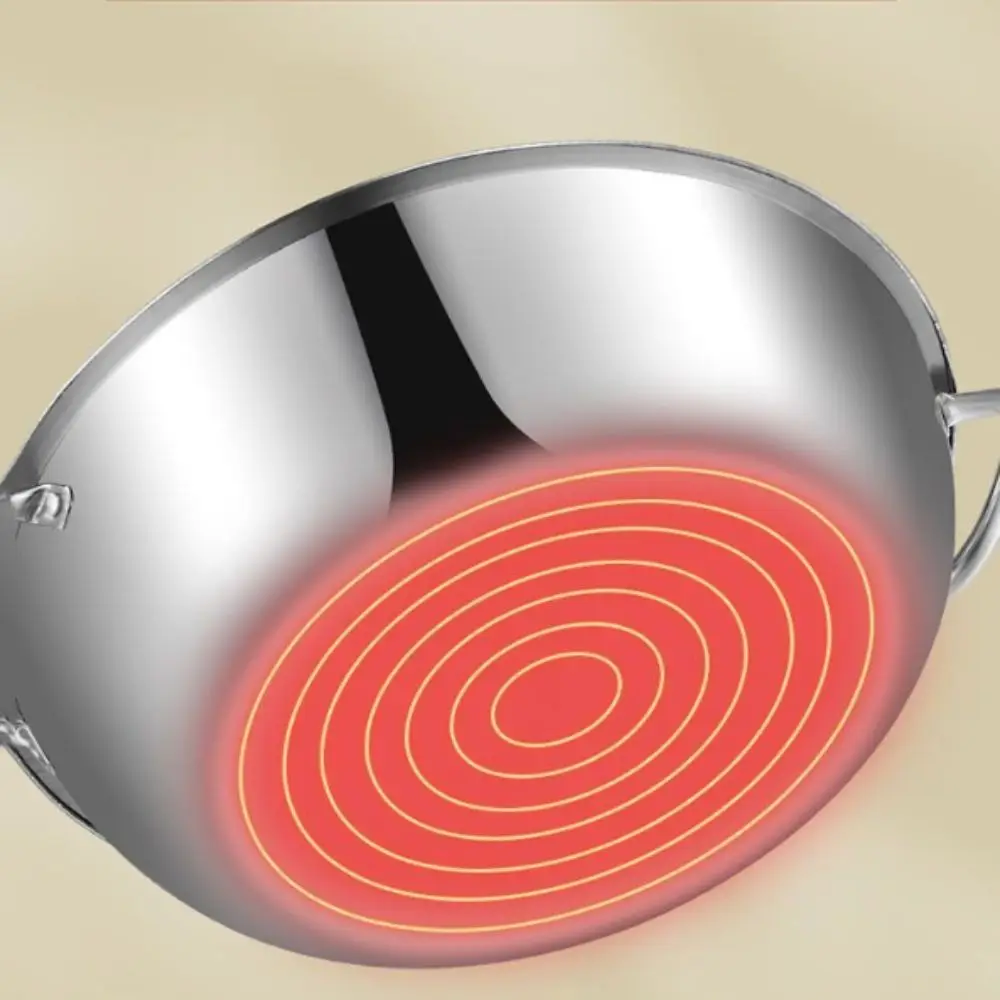 

Thick Cooking Pot Stainless Steel Hot Pot Thickened Pot Without Lid Shabu Shabu Pot Stainless Steel Large Capacity