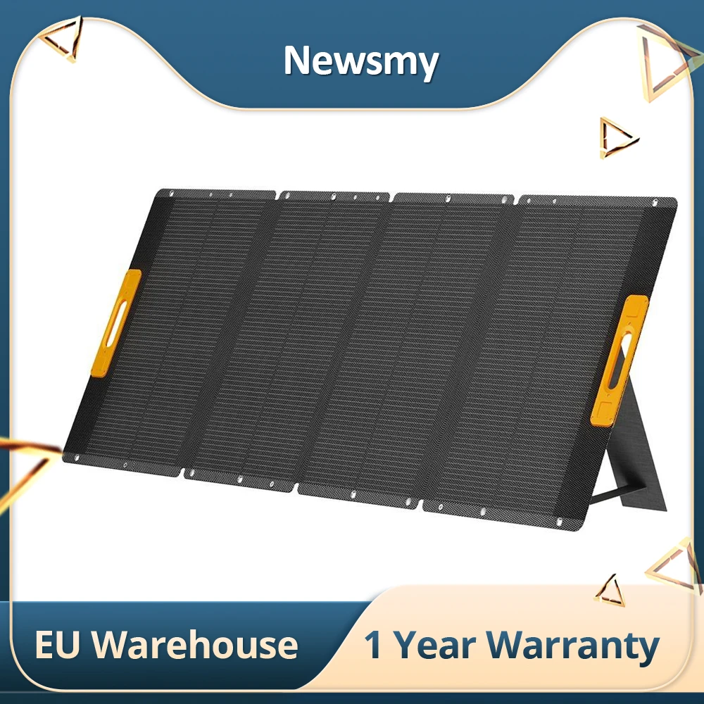 Newsmy 210W Foldable Portable Solar Panel, 21% Energy Conversion, With 6 in 1 MC-4 Adapter,IP65 Waterproof Compatibility