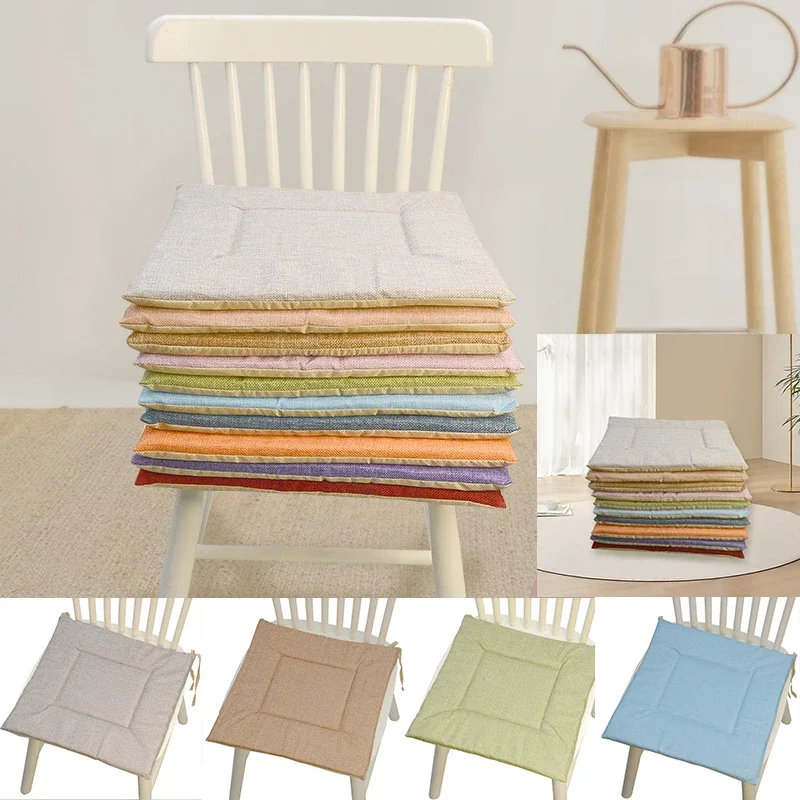 Linen Square Sponge Chair Cushion/Home/Office/Restaurant Chair Cushion Cushion Four Seasons  Murakami Pillow