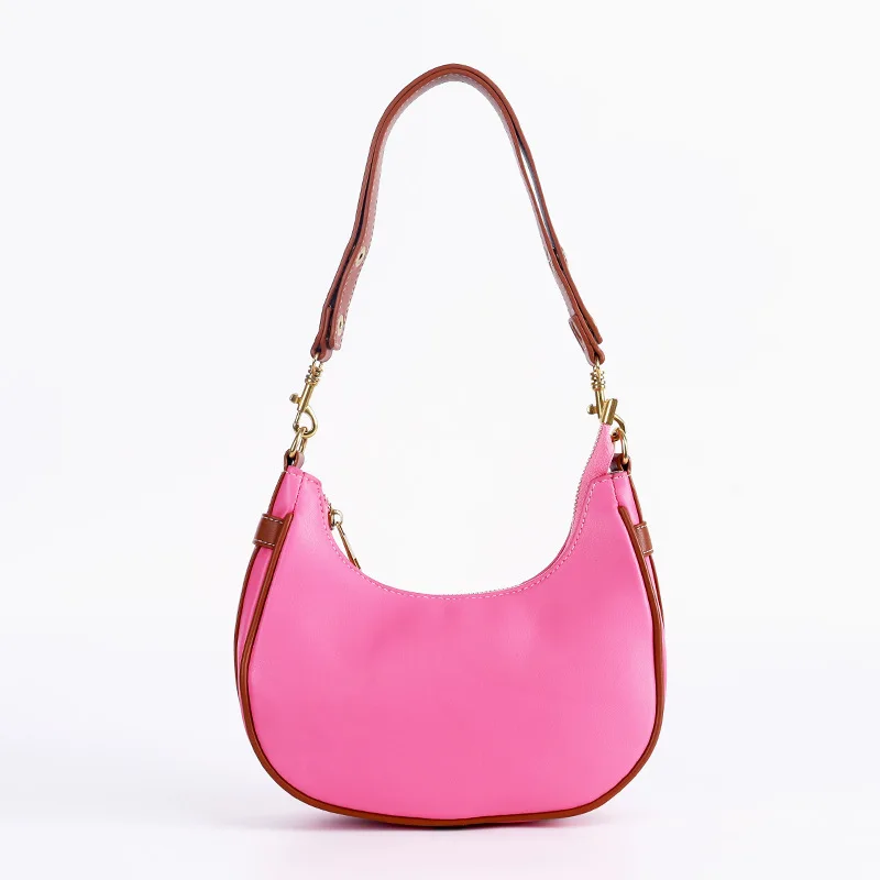 

2025New Retro Fashion Handheld Dumpling Underarm Bag, Unique Crescent Bag, Western Style Versatile Single Shoulder Crossbody Bag