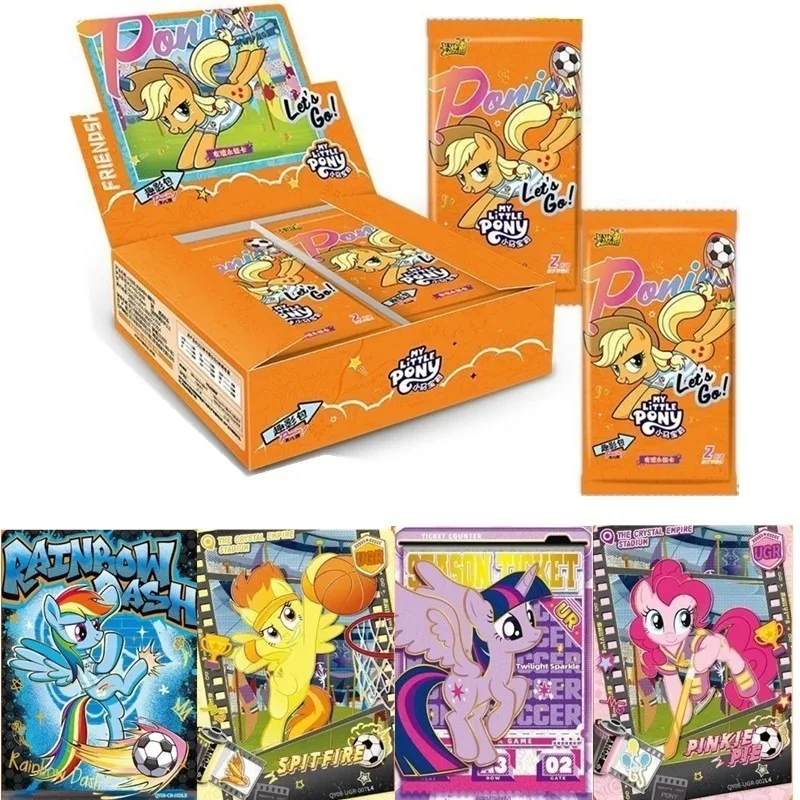 KAYOU Genuine My Little Pony Card Fun Shadow Pack 8th CR Black Back Card Pack Girls and Children’s Collectible Toy New Product