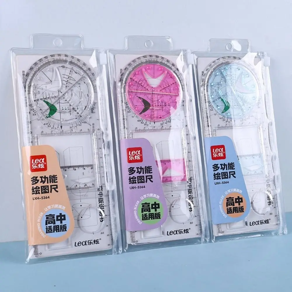 Geometry Construction Architect Student Stationary Math Class Measuring Scale Ruler Drafting Template Ruler Fast Drawing Ruler