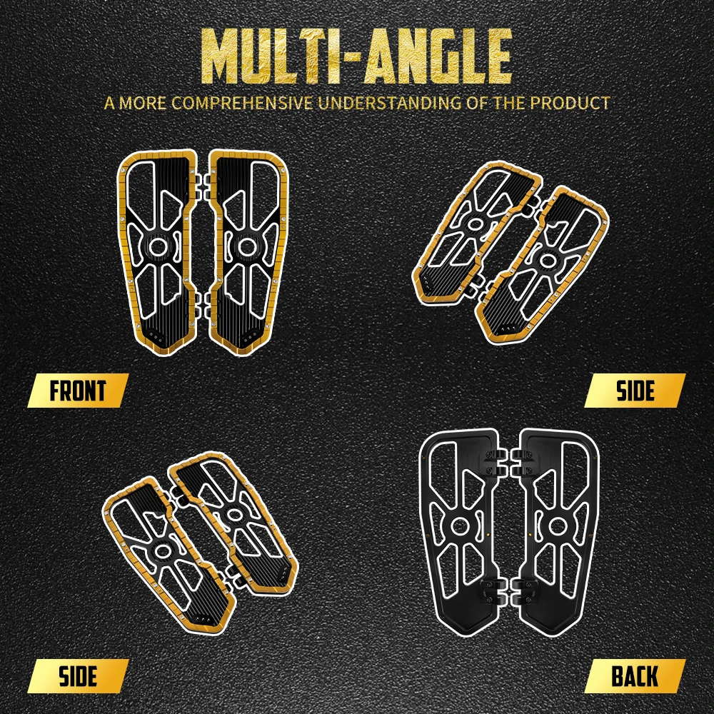Motorcycle Footpegs Driver Floorboard Front Footboard For Harley Softail Dyna Touring Street Electra Glide Fat Boy FLD Footrest
