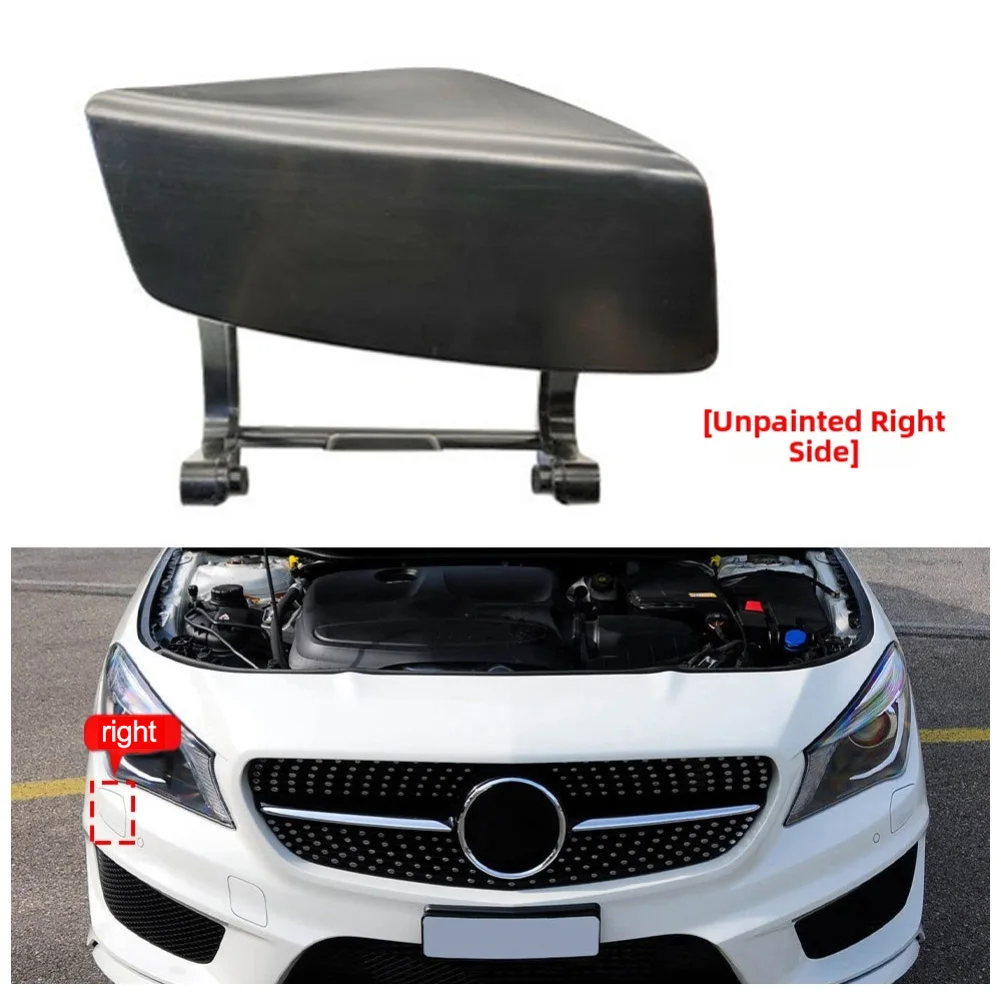 For Mercedes C117 Headlight Washer Cap For Mercedes Headlight Repair Black Matte Right Tailored Fit Robust Construction