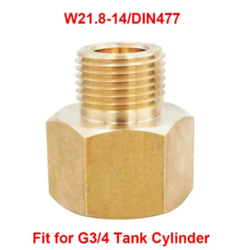 B26B Convertor G3/4 CO2 Tank Regulator Threads Transfer Adapter Filling Charging Adaptor To Male W21.8-14 / DIN477