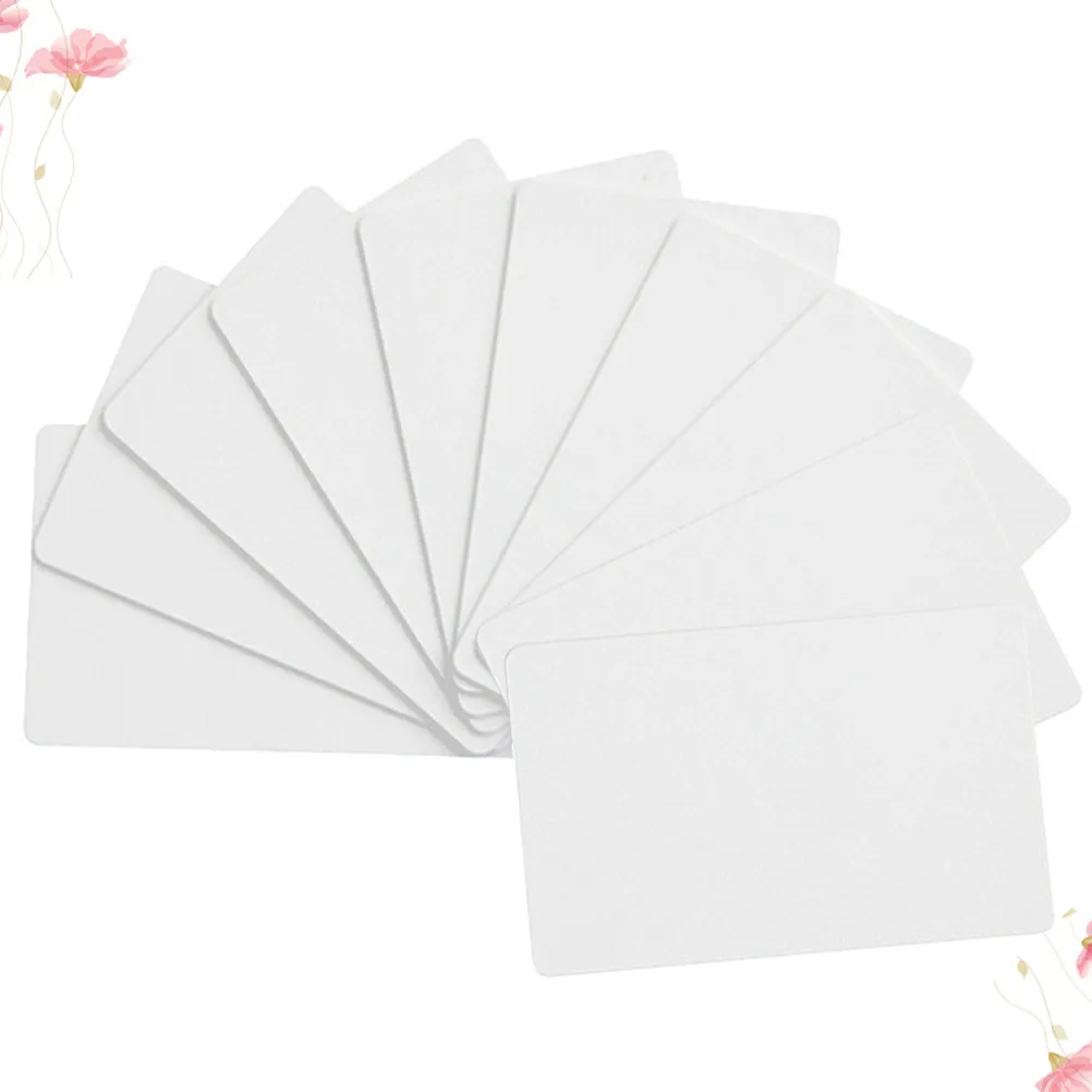 

10Pcs White Blank Ntag215 Contactless Ic Smart Cards Writeable NFC Card for Animal Identification