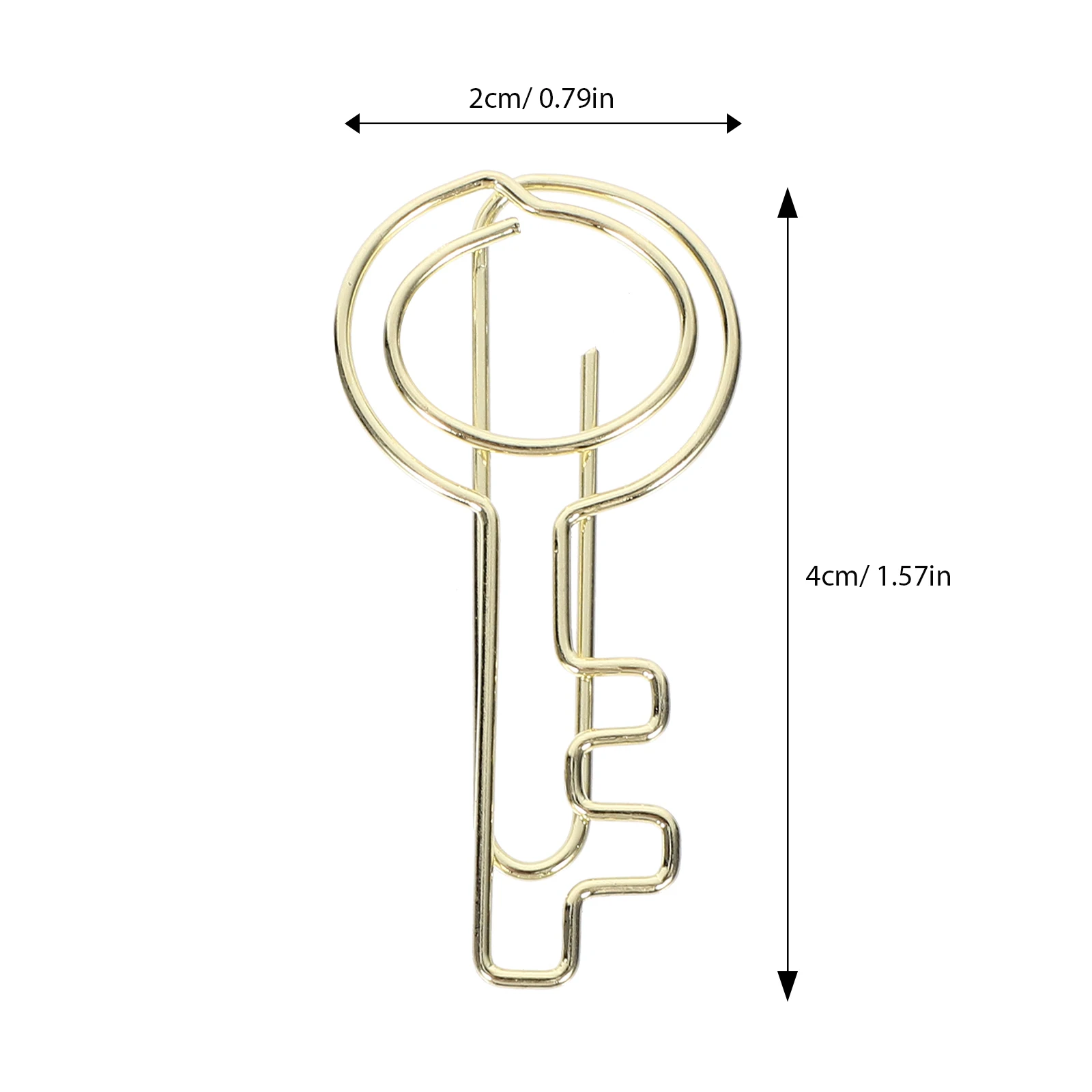 Paper Clips para fixação de documentos, Small Paper Clips, Key Shape Clips, Office File, 30pcs