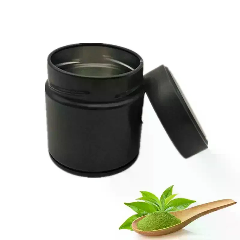 Portable Mini Matcha Powder Can Thick Tinplate Tea Sealed Jar Spice Storage Box Container Box Kitchen Gadgets Household 1 Pcs