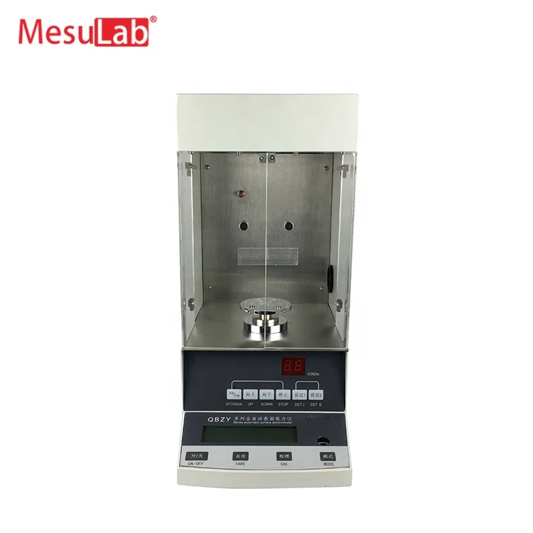Auto Digital Liquid Oil Tensiometer Platinum Ring Interfacial Surface Tension Meter 220V Lab Electronic Tensile Strength