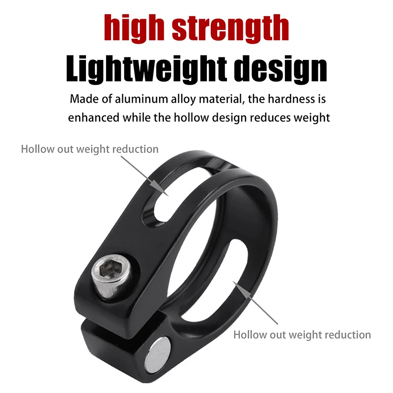 1PC 28.6/31.8/34.9MM Morsetto del tubo sella della bicicletta in lega di alluminio Clip del tubo sella a sgancio rapido Morsetto del reggisella della bici da strada Accessori bici