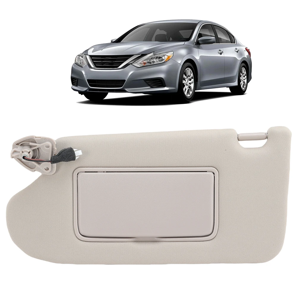 

Left Driver Side Beige Sun Visor With Light For Nissan Altima 2013-2018 B09BJK6R45 ABS Sunshade Shade Board Car Accessories Part