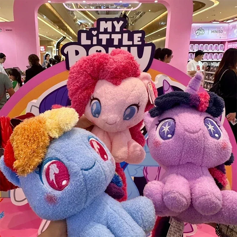 28cm Urocza Wersja Q My Little Pony Pluszowa Lalka Twilight Sparkle Pinkie Pie Poduszka do Siedzenia Dekoracja Sypialni Prezent Urodzinowy dla Dziewczynek