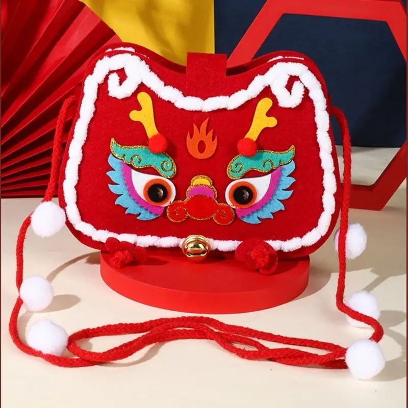 DIY Handwerk Zodiac Tijger/Draak Crossbody Tas - usage example