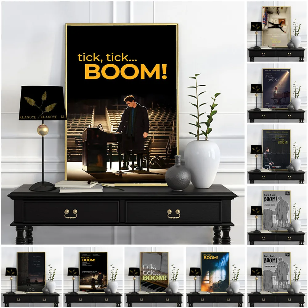 Tick Tick Boom Musical Drama Film Art Print Poster Piano Illustration Decor Canvas Painting Wall Stickers