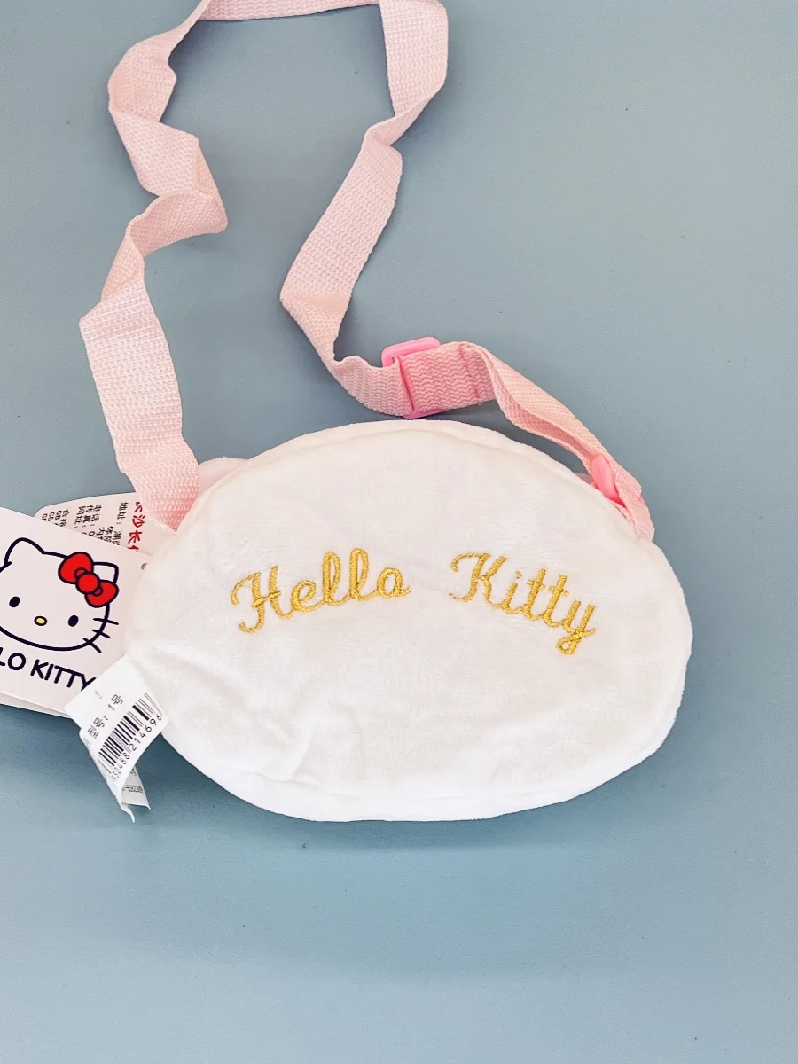 Sanrio Hello Kitty pluszowe torby Crossbody Anime kreskówka urocza portmonetka torba na ramię zabawki torebka na telefon plecaki prezent dla