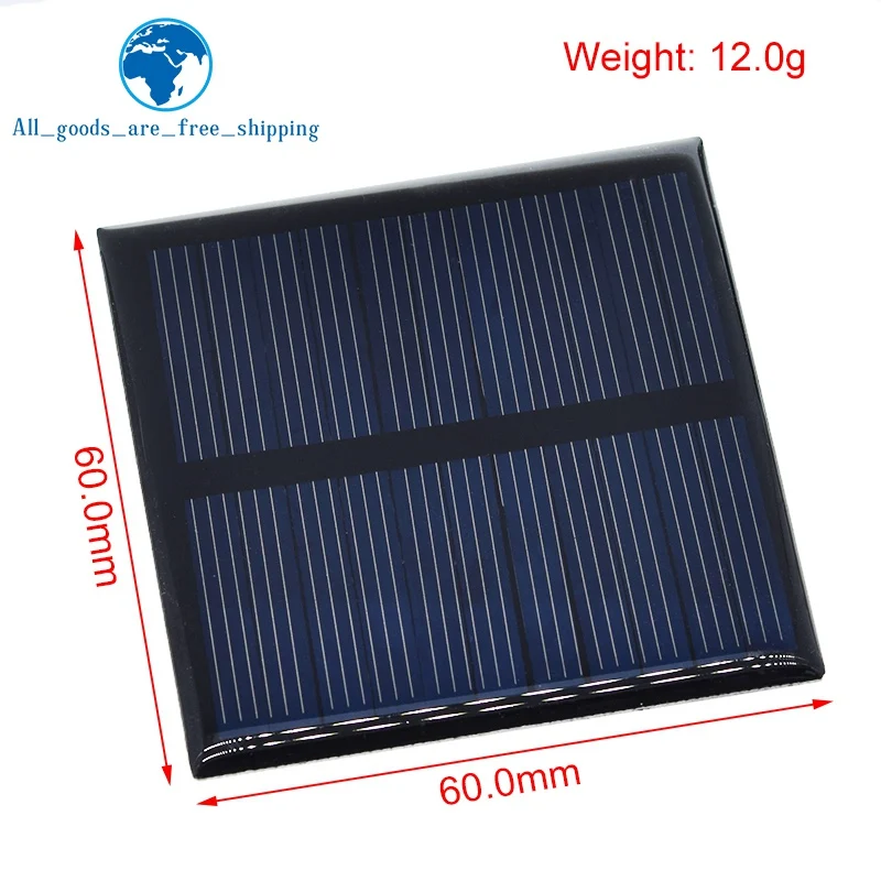 1PCS 60mm Solar Panel 5.5v 80ma 0.44W Mini Solar System DIY For Battery Cell Phone Chargers