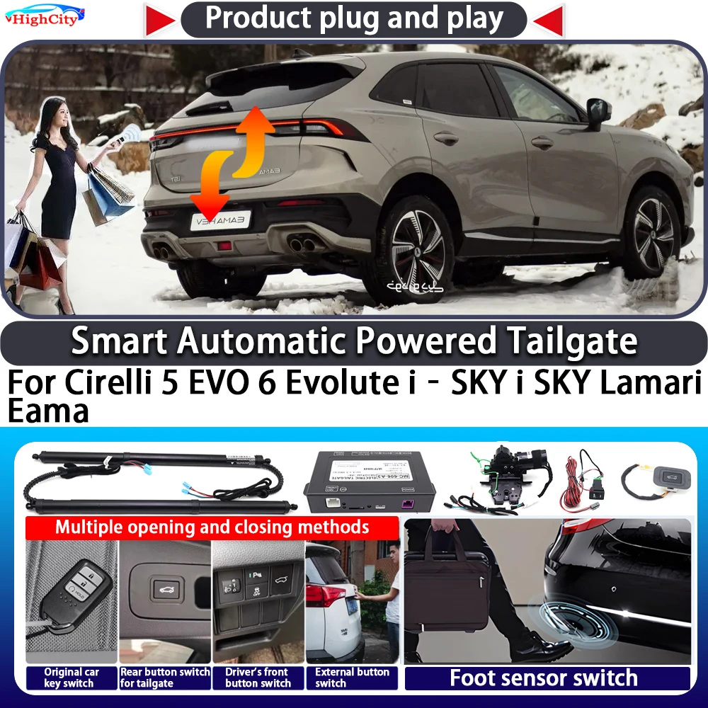 For Cirelli 5 EVO 6 Evolute i‑SKY i SKY Lamari Eama OEM Smart Automatic Powered Tailgate Key Close Kit Electric Power Tailgate