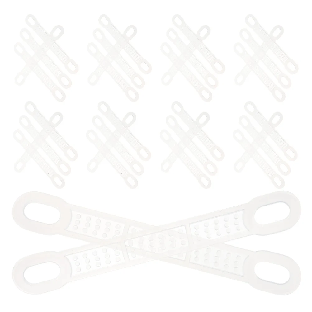 

100Pcs Anti-Slip Hanger Pads Silicone Gripper Tape for Clothing Secure Garment Hanger Support Strips Home Hotel Closet