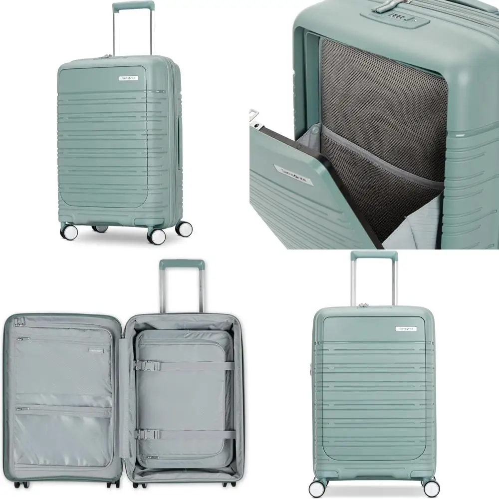 

Ручная кладь с жестким передним отделением для быстрой входа — устойчивый к царапинам полипропиленовый корпус, удобный для путешествий дизайн