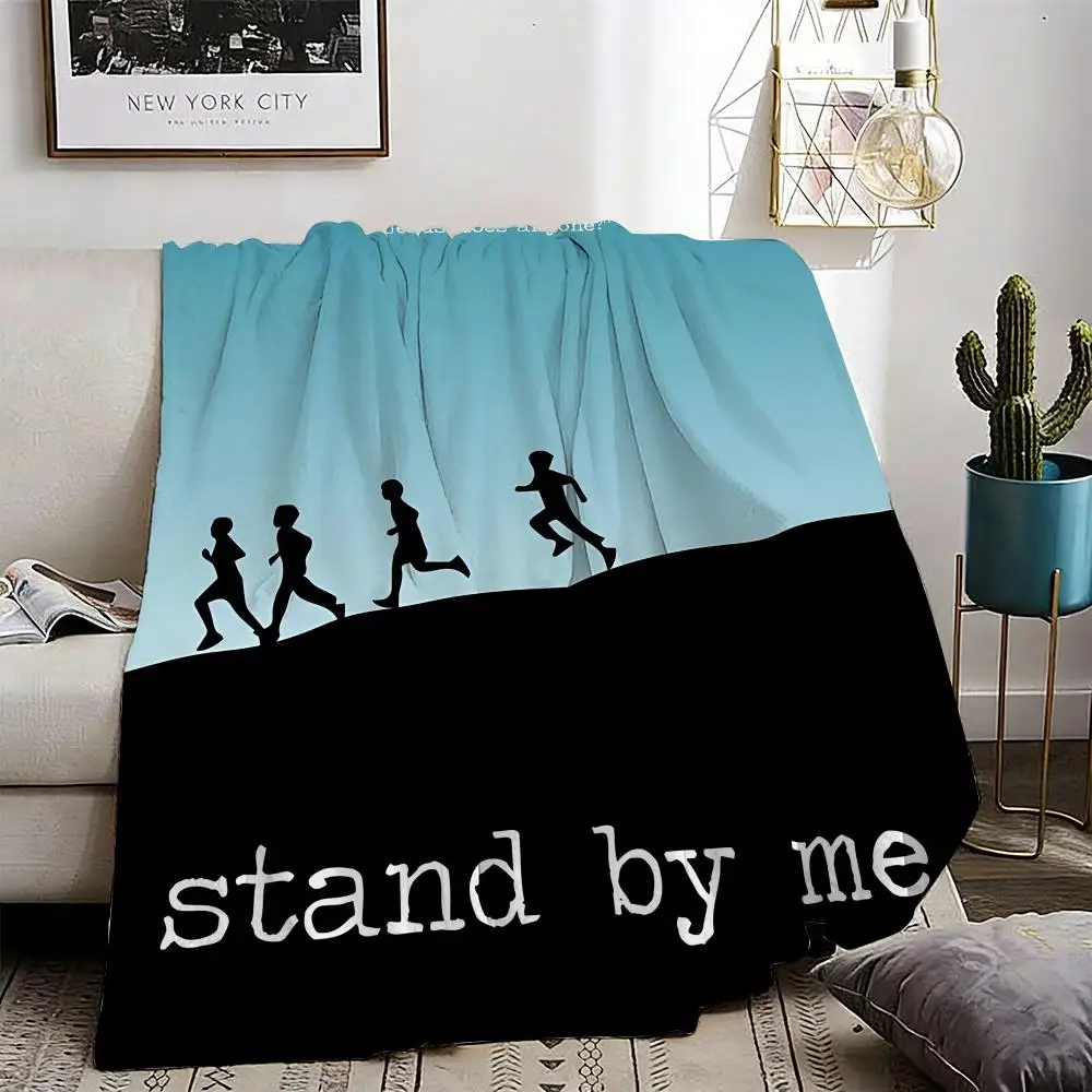 

S-Stand by Me movie Throw Lightweight 240g Flannel Blanket Soft Skin-friendly for Summer Cooling