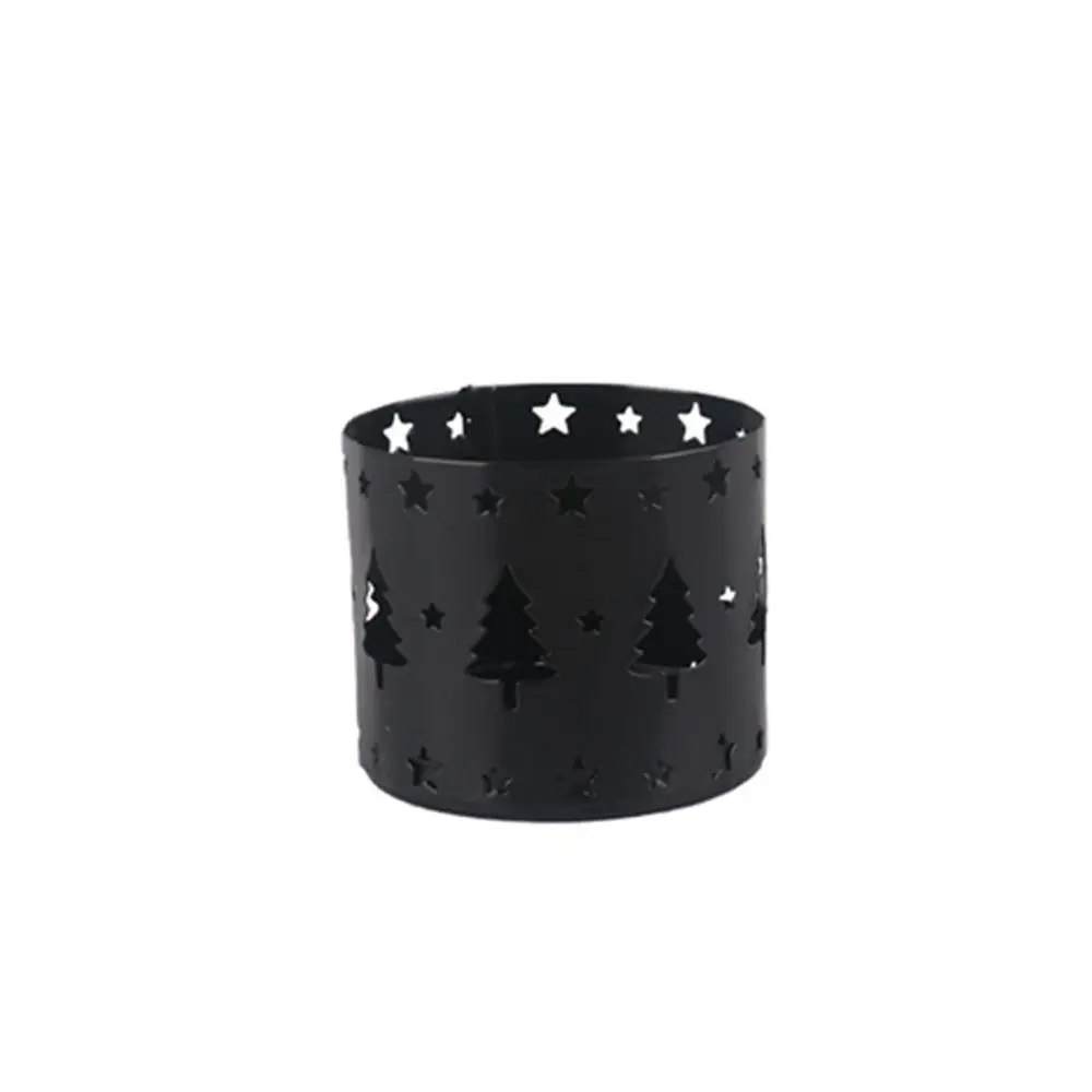 

Handicraft Perforated Iron Candlestick Romantic Exquisite Christmas Candle Holder Simple Hollow Candle Stand Candlelight Dinner