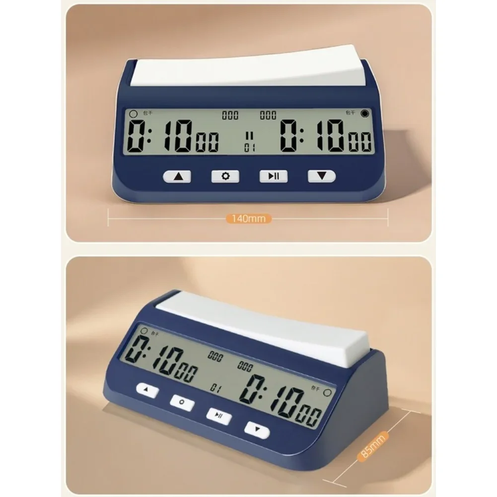 match-timing-dark-blue-chess-clock-adjustable-sound-chess-clock-game-timer-delay-mode-bonus-mode-byo-yomi-mode