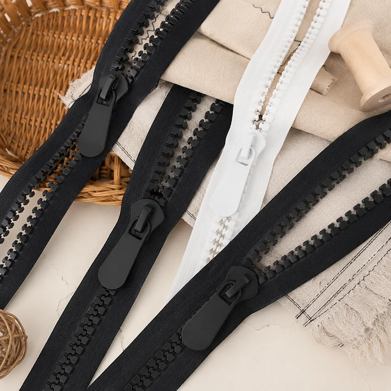 

1Pc 20# 70-150cm Extra Large Resin Zipper Open End Single Double Slider for Outdoor Tent Coat Jacket Sewing Repair Zip Accessory