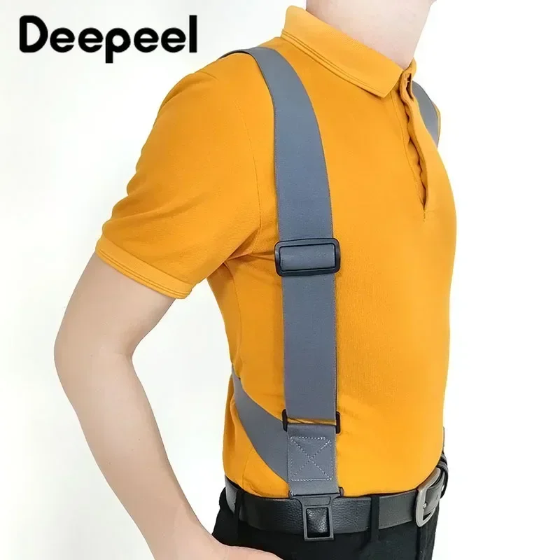 Men's 5cm Wide Adjustable Elastic Suspenders