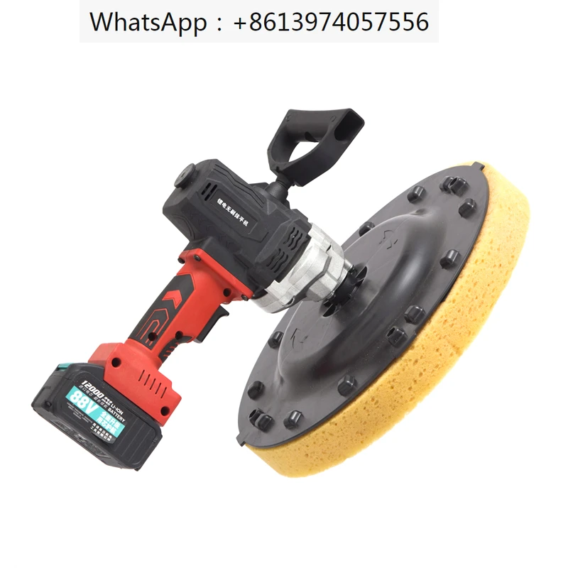 110/220V Electric Wall Sander Cement Mortar Trowel Li ion Battery Automatic Mixer Plastering Wall Smoothing Polishing Machine