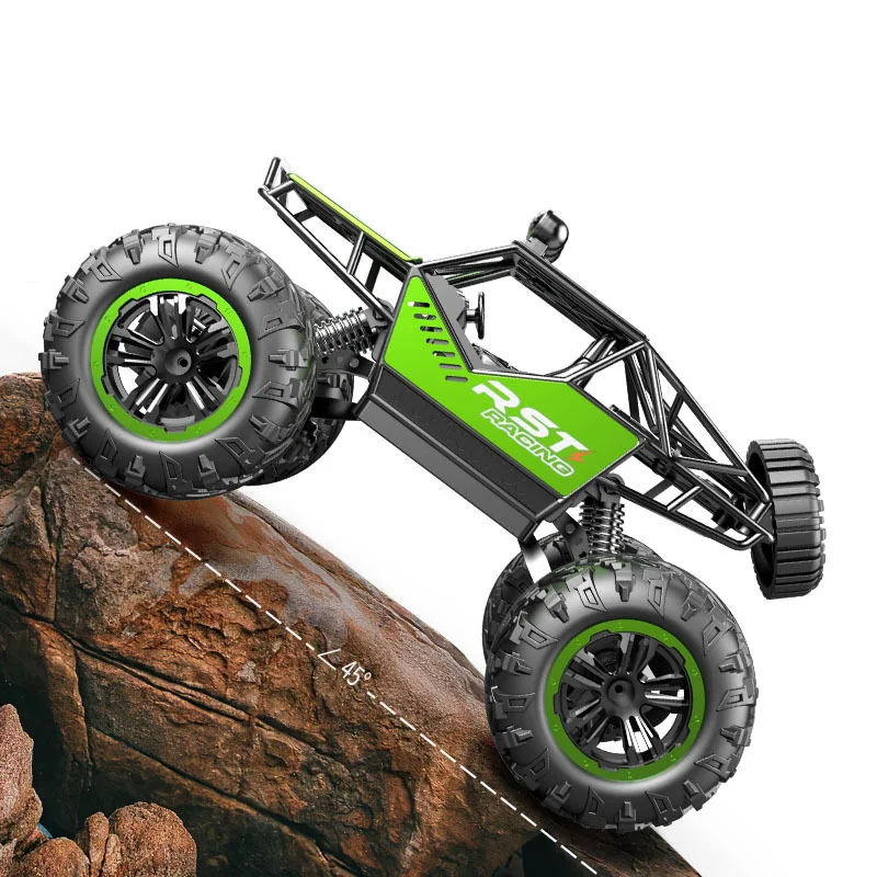 Vehículo todoterreno RC Rock Crawler y Monster Truck 1:18: conquistar todos los terrenos. Coligue escalar Monster Truck
