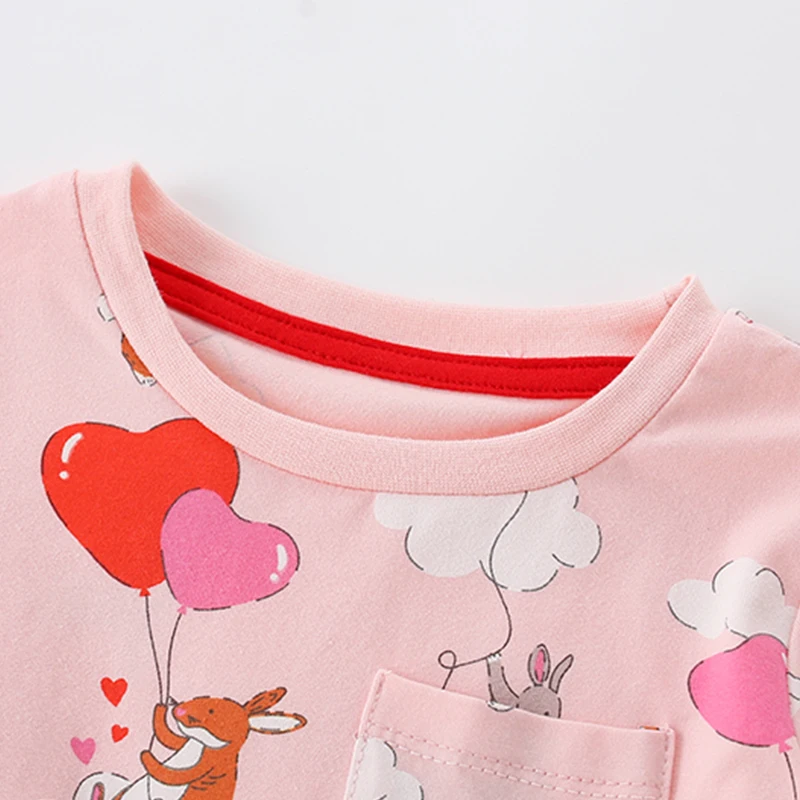 Little maven Baby Girls Children\'s Clothing Kids Clothes 2024 Autumn Spring Cotton Fall Long Sleeves Cartoon Hearts Dresses