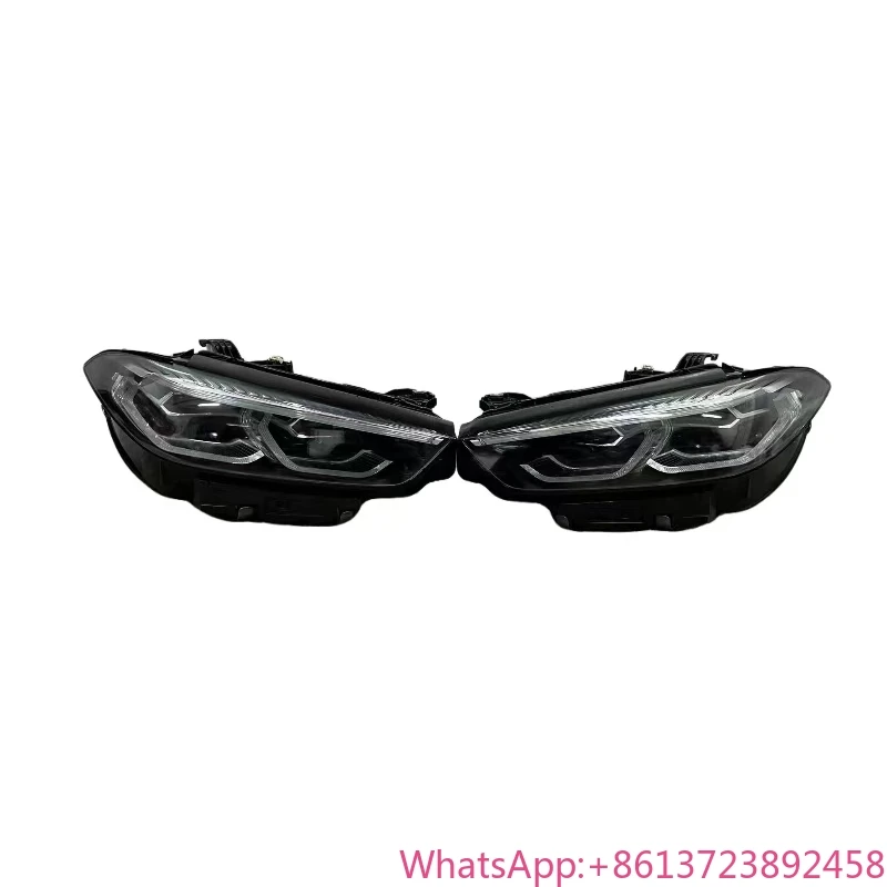High Quality Auto Parts High-End Smoked Black 840i 850i M8 G15 G16 Headlights for BMW 8 Series Featuring High Low Beam