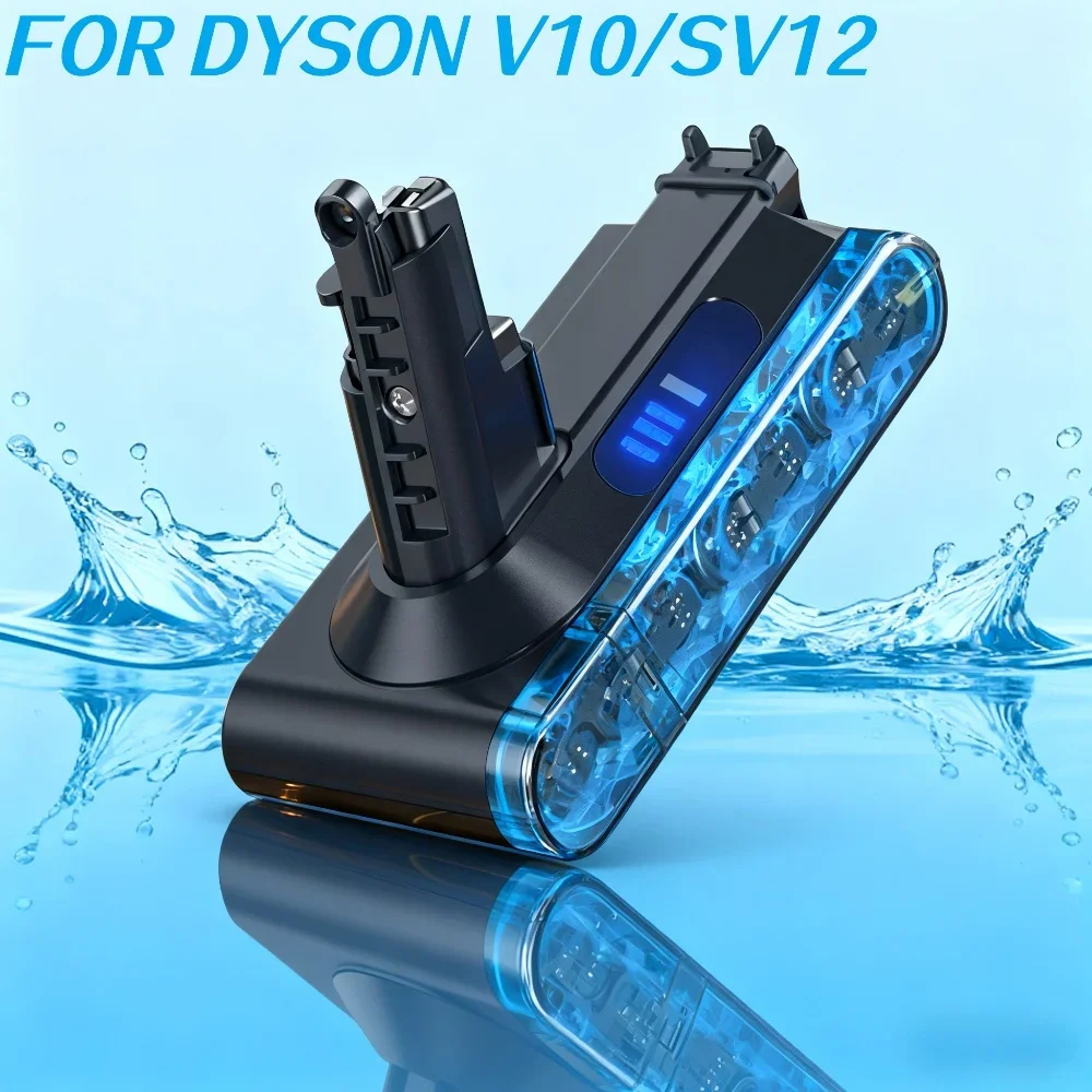 

Lithium Replacement Battery 25.2V 6000mAh/8000mAh lpega for Dyson Cyclone Absolute SV12 V10 Duvet Vacuum Cleaner.