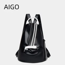 AIGO 2024 zaini in pelle da donna borse a tracolla moda zaino da donna zaino da viaggio da donna borsa da scuola per ragazze Mochila Sac