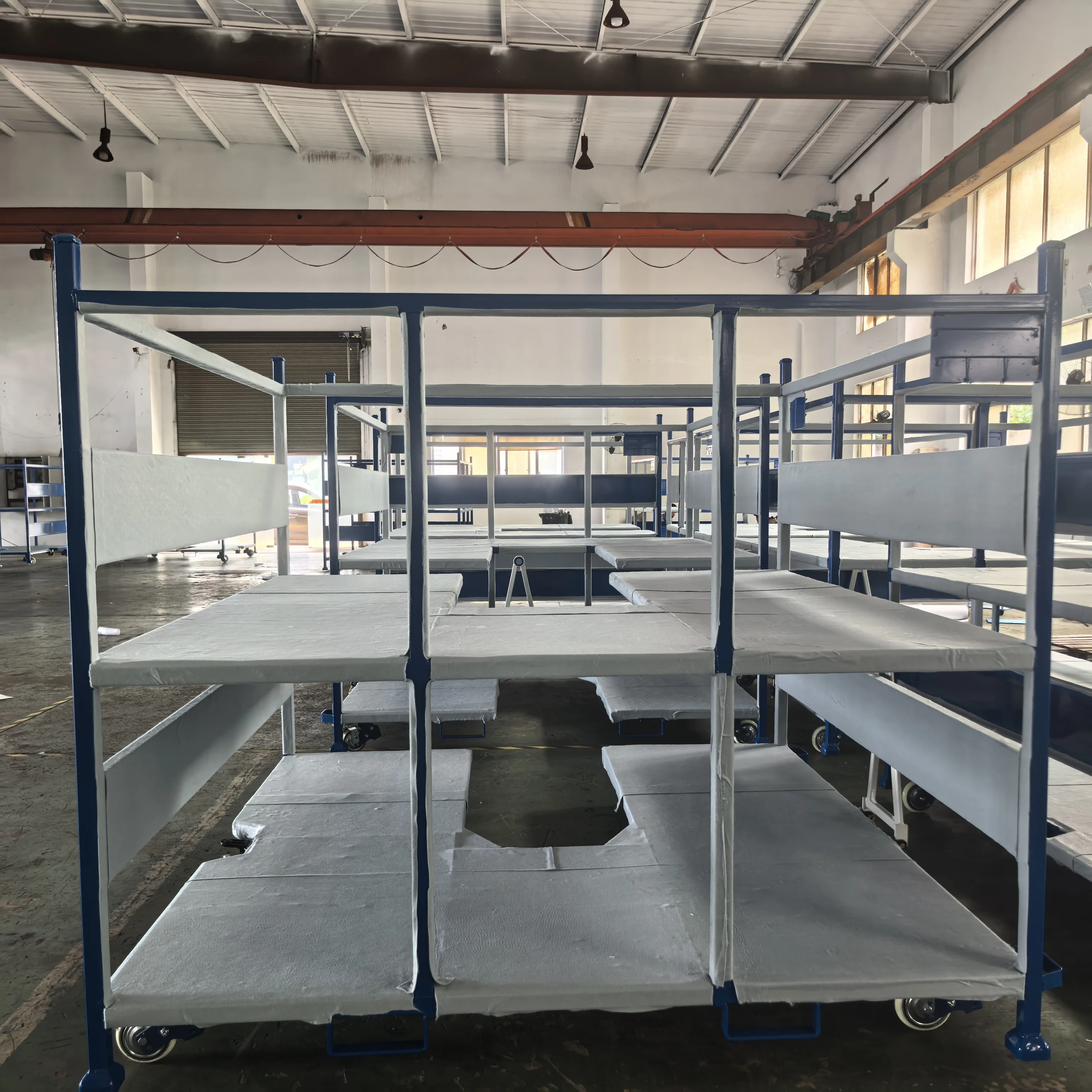 

Auto Parts Transportation in Factory Heavy Fixed/Folding Metal Transport Shelves for Automotive Components Folding Type