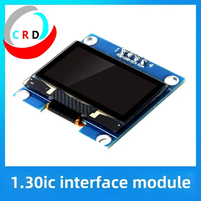 Chanruida 1.3-inch OLED LCD 128x64/SH1106 small screen 4-pin module IIC white blue light lcd display  oled display  stm32  tft