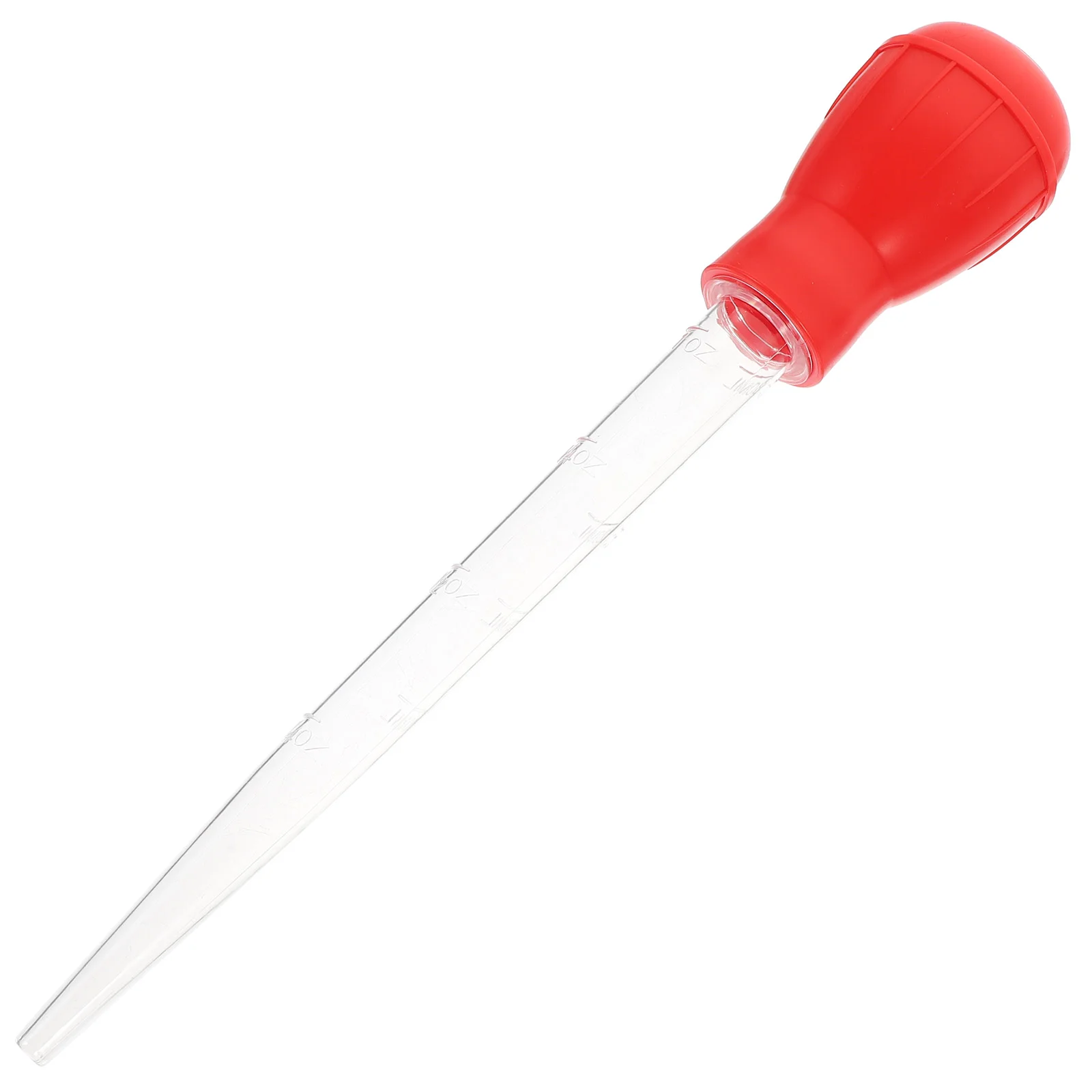 

1pc 30ml Kitchen Oil Dropper Baking Milk Cream Seasoning Pump Kitchen Gadget for Home Restaurant (Red)