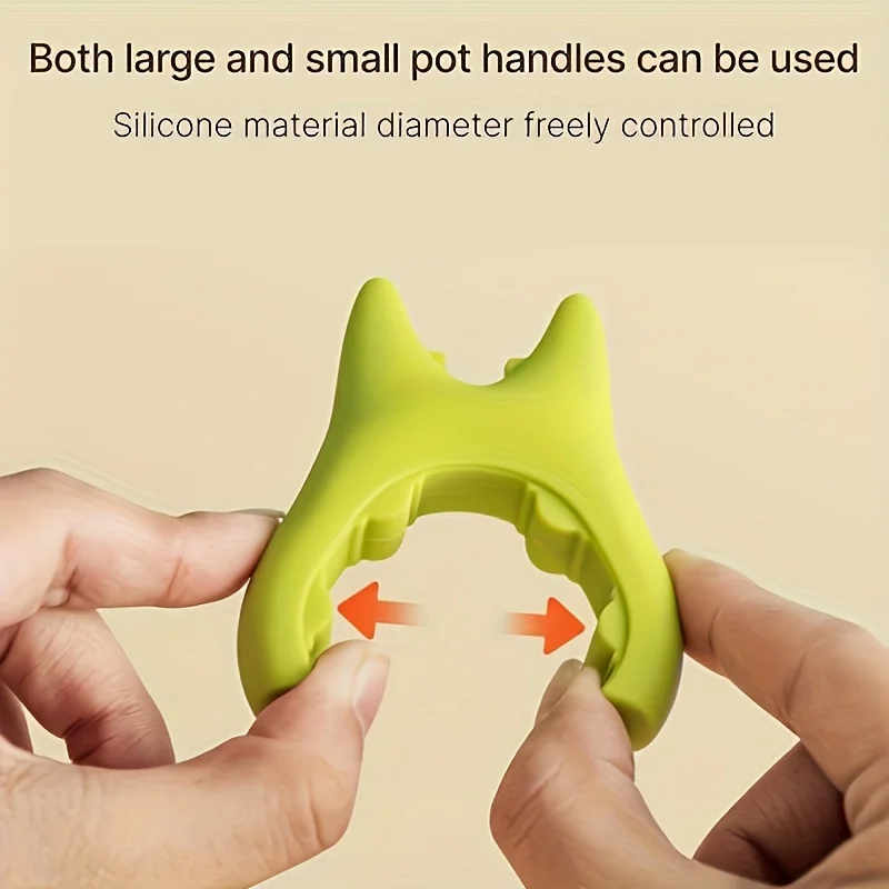Multi-functional Silicone Pot Side Clip Anti Scratch Clamp Hooks Tongs For Pan Side Spoon Scoop Holder Spatula Storage Rack