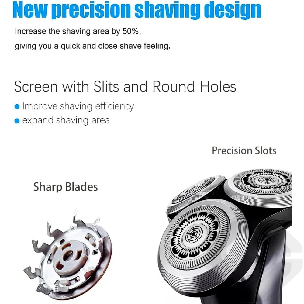 SH90 Shaving Replacement Heads for Philips S9000 S8000, 9XXX 8XXX S9531 S9721/84 S9511 S8950 S8980/12 S9311/21 Blades Compatible