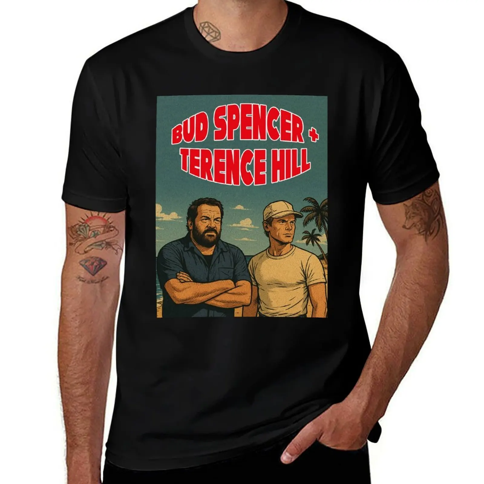 

Terence t t man graphic Bud funny graphic tees T-Shirt Spencer, man shirts for funny for t man shirts Hill shirts