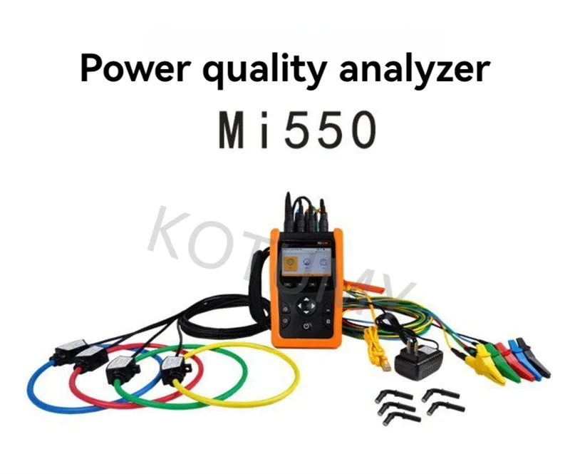 Mi550 Power Quality Analyzer Measures Three-Phase Electrical Data For Distribution Cabinet Debugging And Power Consumption