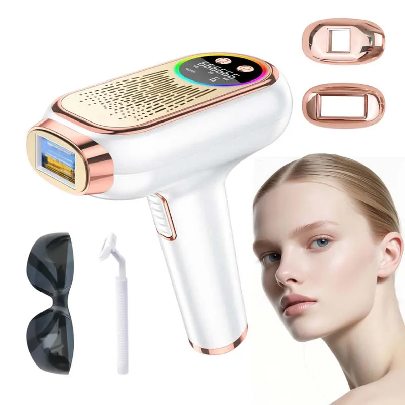 Multi-Function IPL Hair Removal Device Large Big Bore Efficient Permanent Epilator for Face Body Home Use Men Women
