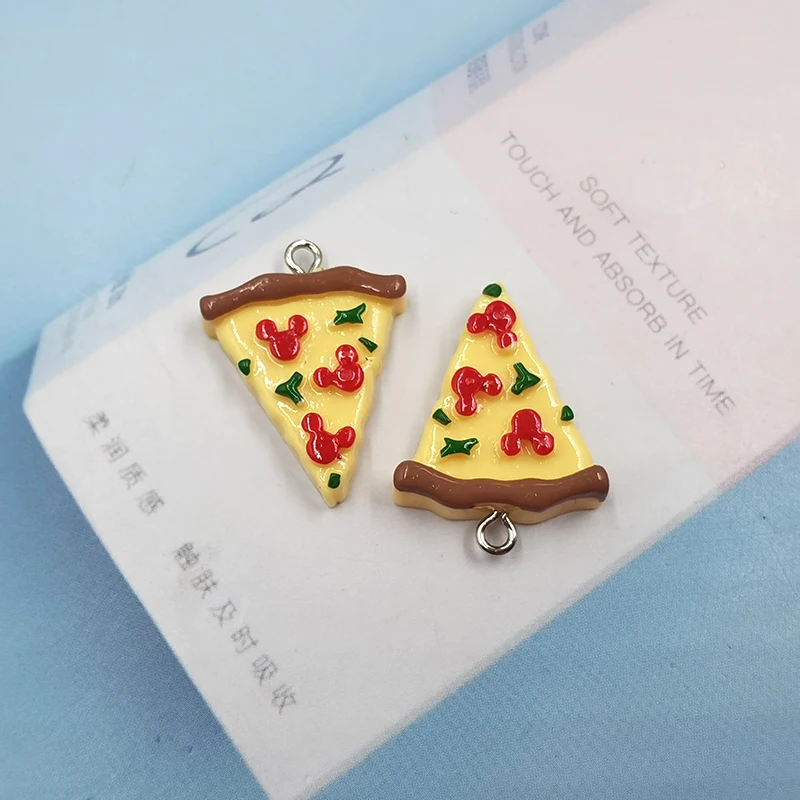 10pcs Kawaii Simulated Food Sandwich Charms Pendant For Jewlery Making Findings Resin Pink Strawberry Cake Floating Charm C932