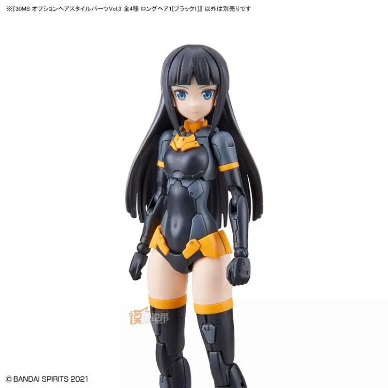 Bandai-Anime Action Figure Toys para Crianças, Estilo de Cabelo Peças Vol.3, Preto, Vermelho, Roxo, Amarelo, Meninos, Meninas, Presentes, Original, Opção 30MS