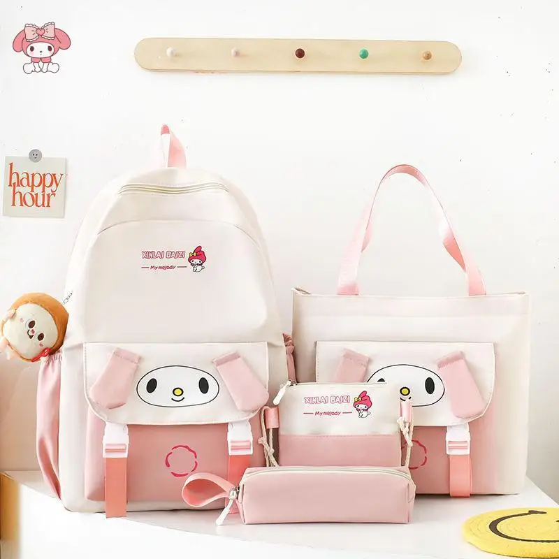 

Cute Cartoon Sanrios Kuromi My Melody Schoolbag Children Good-Looking Handbag Backpack Pencil Case Fashion Festival Gift