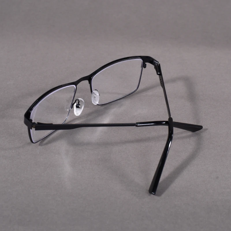 Mai Blume Übergroße Metall Lesebrille Für Männer Rezept Brillen Blau Licht Blockieren Business Platz Brillen Rahmen + 75 – Detail 12