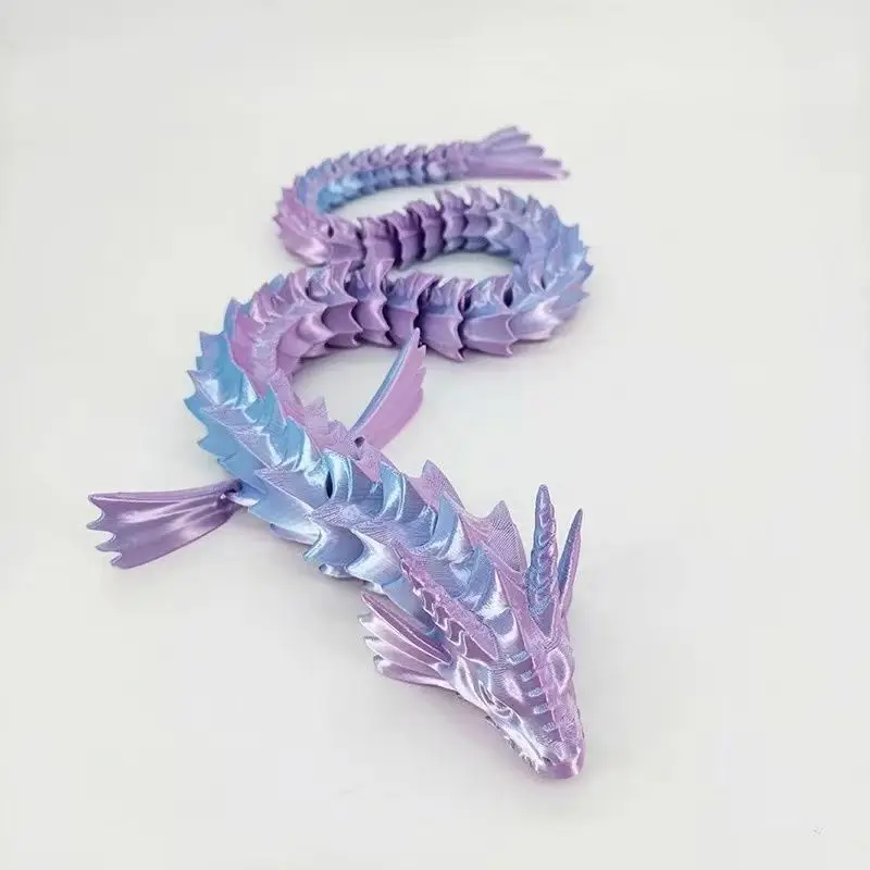 3D Printed Toy Model 45cm Sea Dragon Model Desktop Decoration Multi-Jointed Activity Model Home Decoration